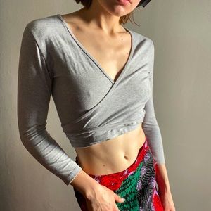 American Apparel ballet wrap top